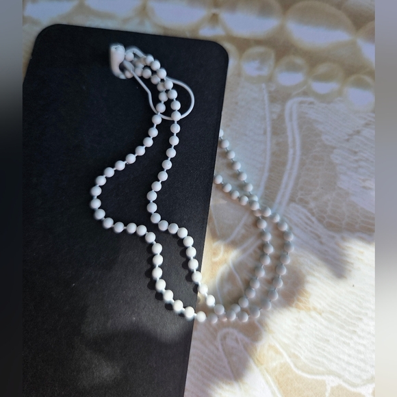 Dolls Kill White Silver Darker Wavs Collectable Pendant D Necklace - Picture 6 of 8